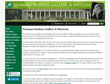 Tablet Screenshot of normanlindsay.com.au